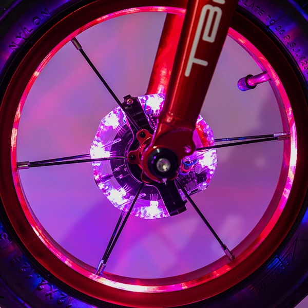 편리한 리모컨 자전거 휠라이트 LED 바퀴등 USB충전 이미지