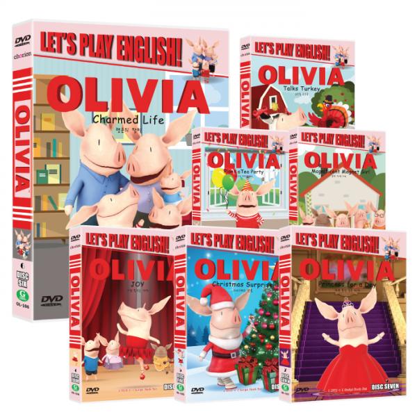 [DVD] 꼬마돼지 올리비아 시즌 1-7 풀 세트 (Olivia Season 1-7 Full Set DVD) 이미지