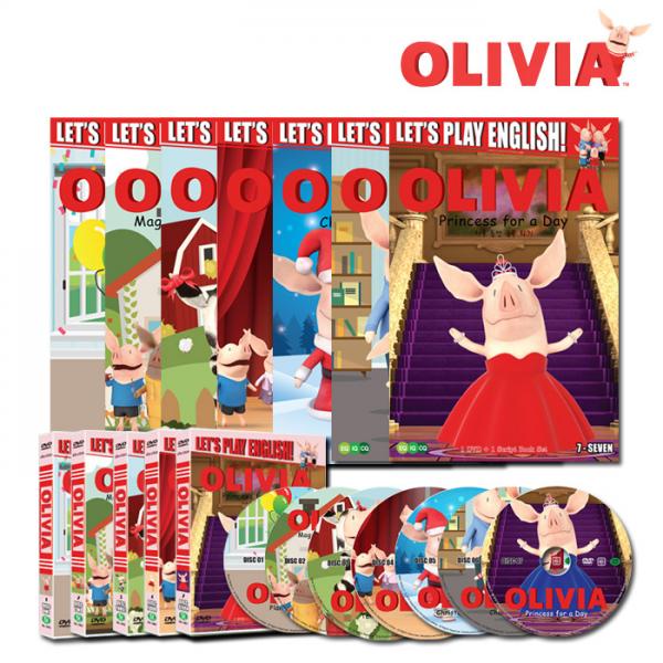 [DVD, BOOK] 꼬마돼지 올리비아 시즌 1-7 풀 세트 (Olivia Season 1-7 Full Set DVD, BOOK) 이미지