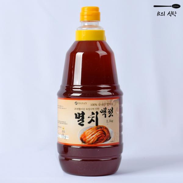 B의식탁 국내산 자연 발효 숙성 멸치 액젓 2.1kg 이미지