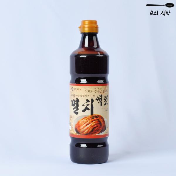 B의식탁 국내산 자연 발효 숙성 멸치 액젓 1kg 이미지