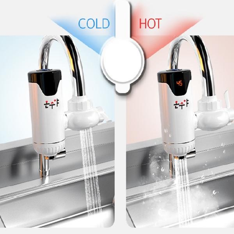 온수야 전기 순간 온수기 HV-78 / 1초 수온계 냉수 이미지