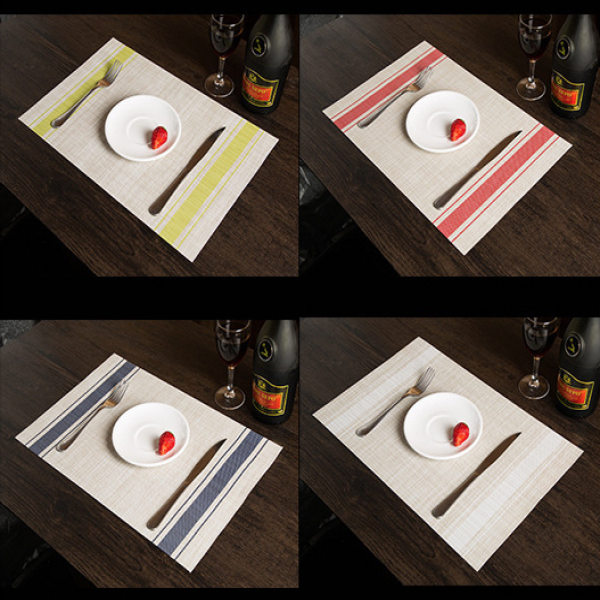 프렌치풍 사각 스프라이트 테이블 플레이팅 데코 매트 식탁보 이미지